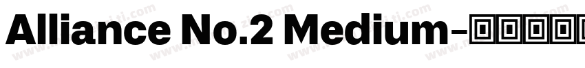 Alliance No.2 Medium字体转换